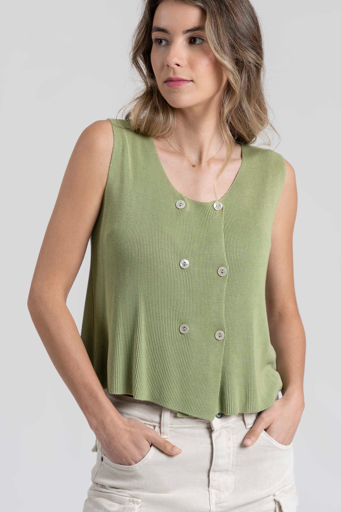 CHALECO MASSIMA GRAZIA CRUZADO