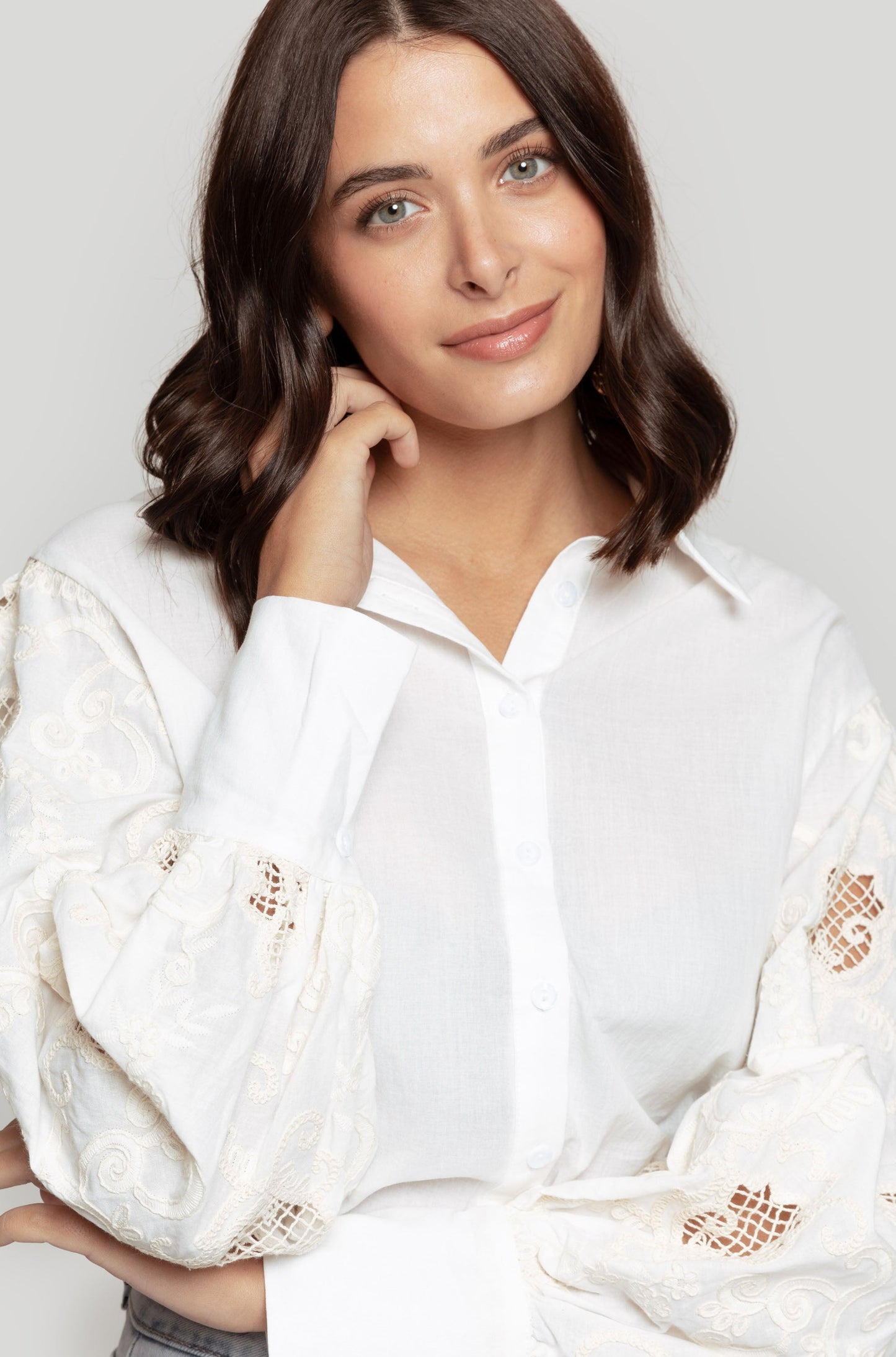 CAMISA ARMONIAS CON CROCHET