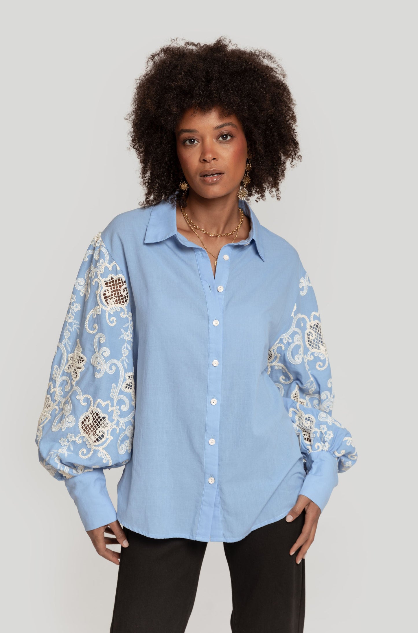 CAMISA ARMONIAS CON CROCHET