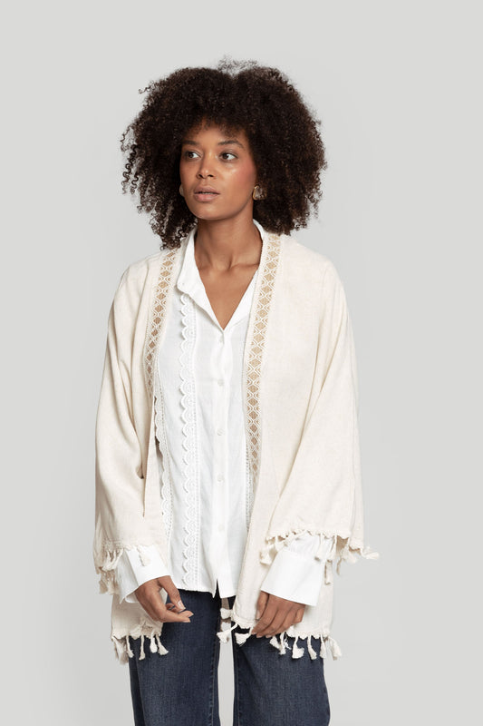 CHAQUETA ARMONIAS POMPONES