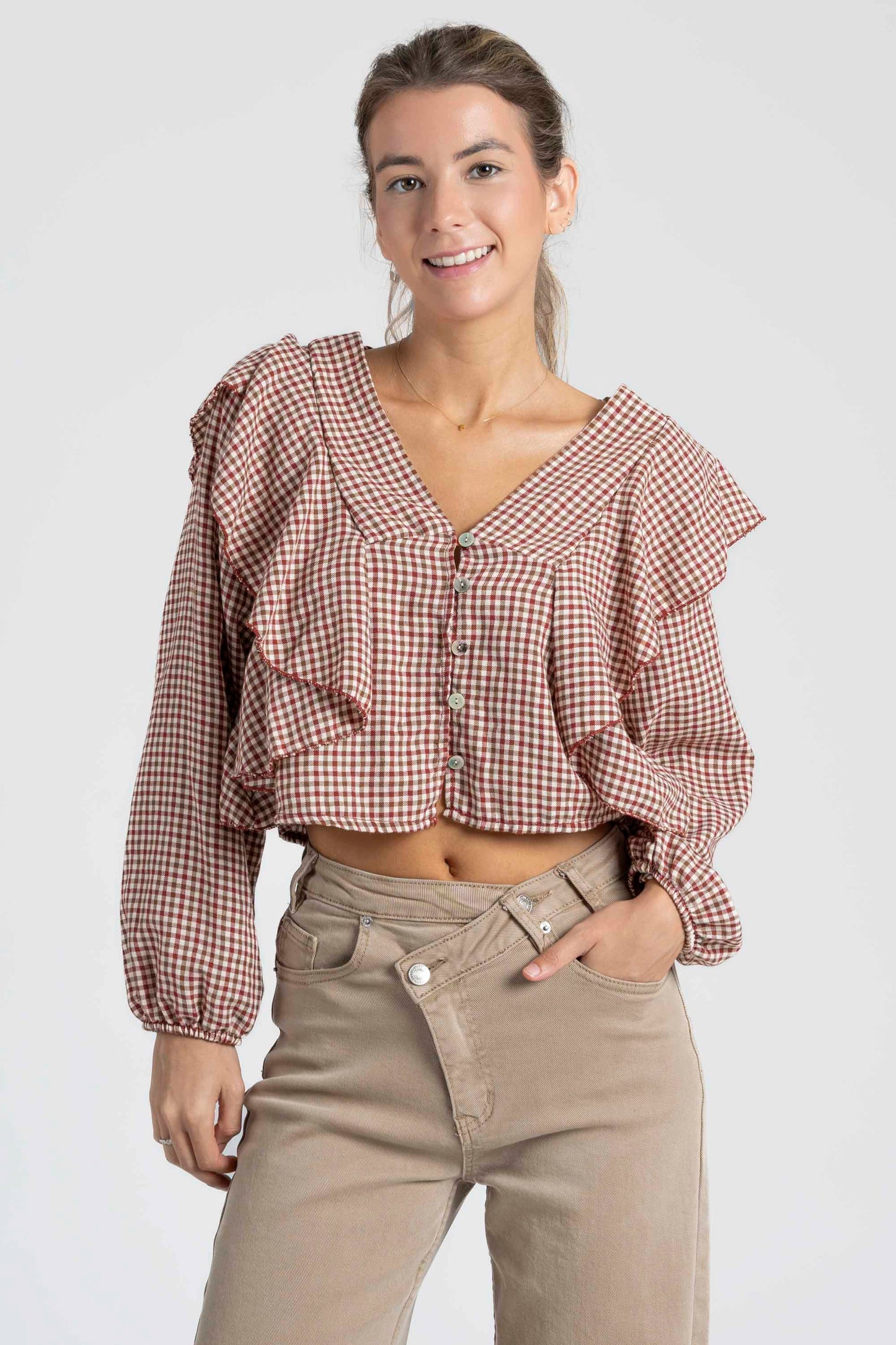 BLUSA ARMONIAS TEEN VOLANTES