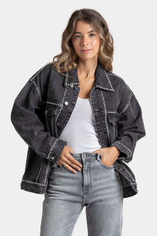 CHAQUETA ARMONIAS TEEN TACHUELAS