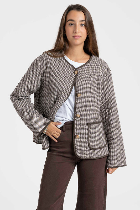 CHAQUETA ARMONIAS TEEN CUADROS