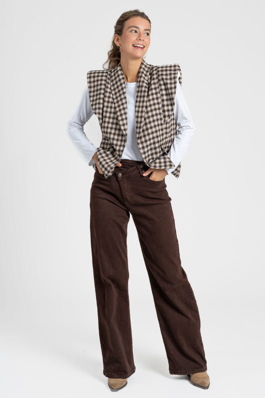 CHALECO ARMONIAS TEEN CUADROS