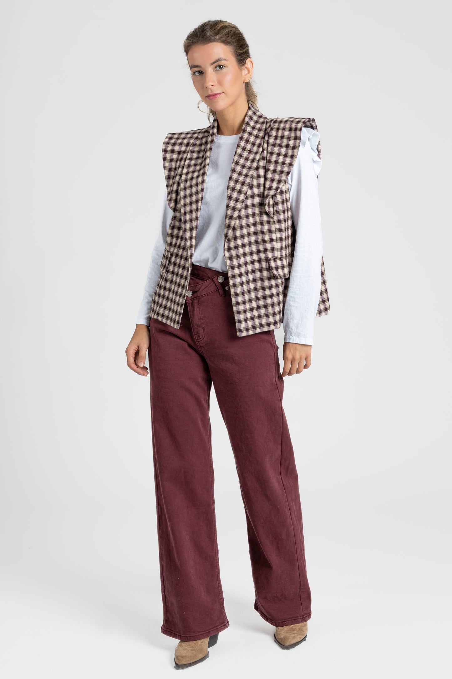 CHALECO ARMONIAS TEEN CUADROS