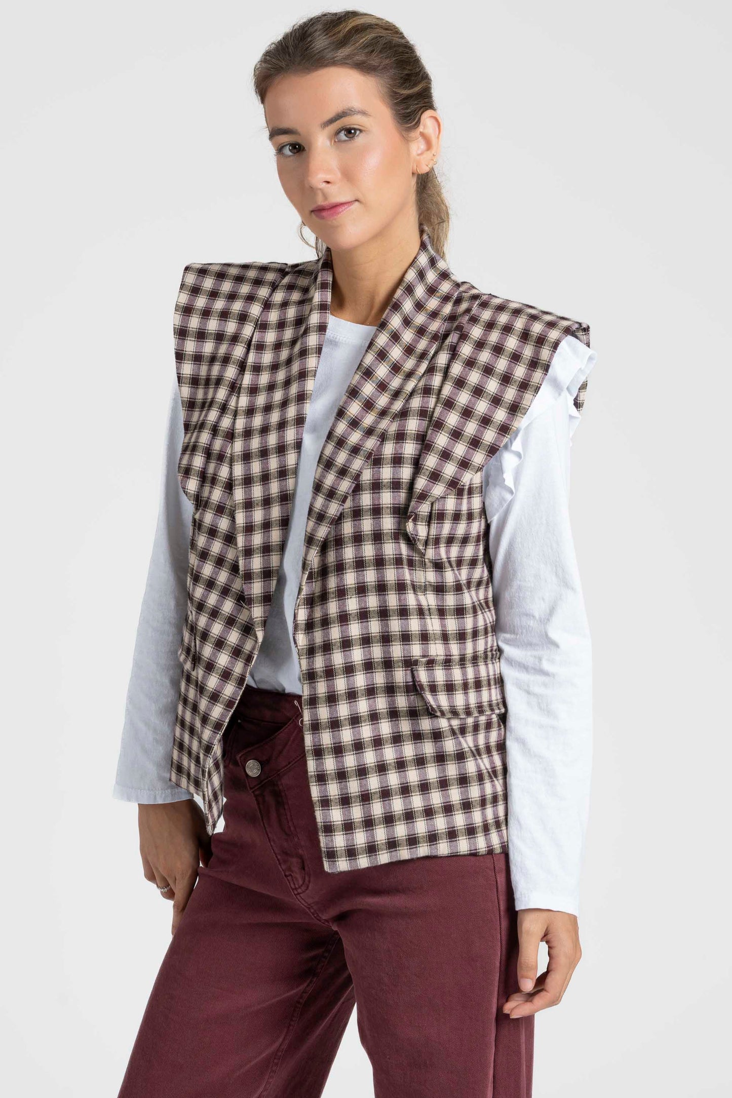 CHALECO ARMONIAS TEEN CUADROS