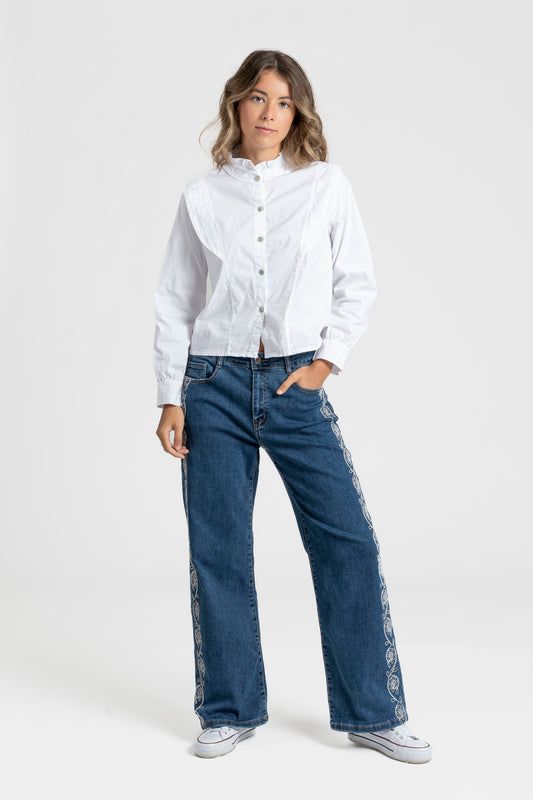 JEANS ARMONIAS TEEN BORDADOS