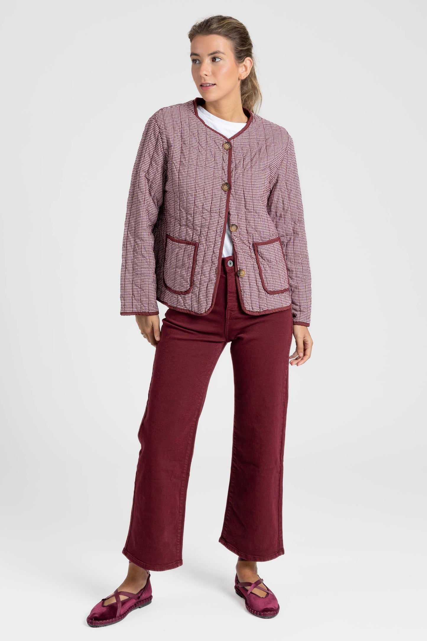 CHAQUETA ARMONIAS TEEN CUADROS