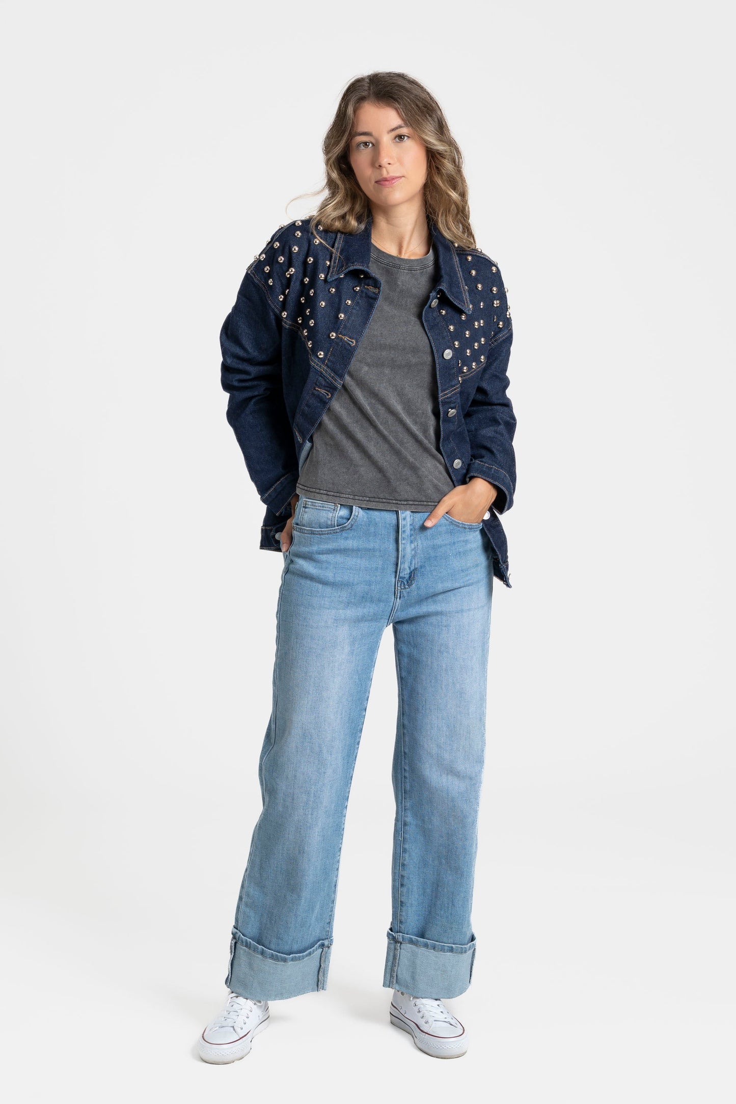 CHAQUETA ARMONIAS TEEN TACHUELAS