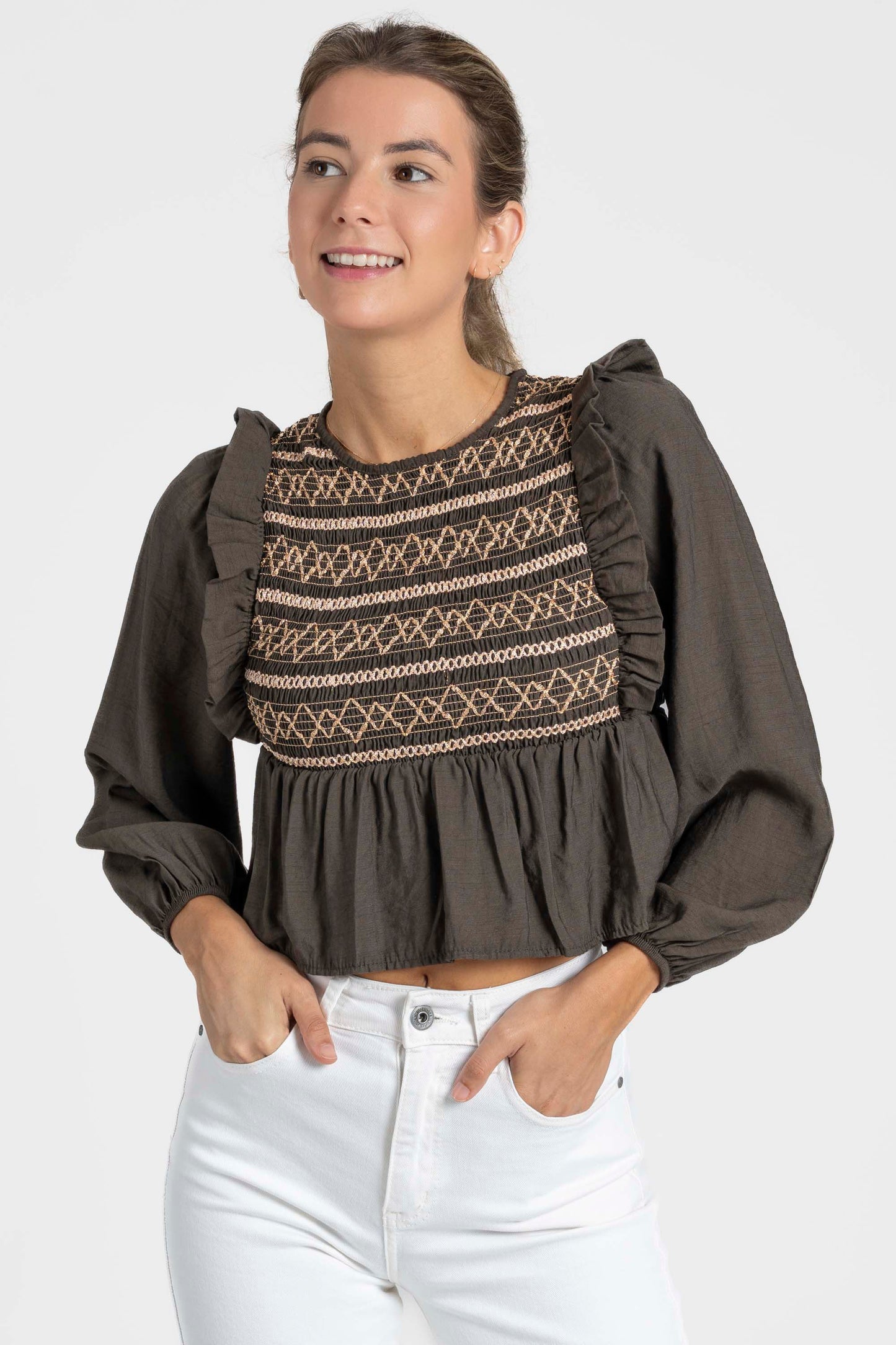 BLUSA ARMONIAS TEEN BORDADOS