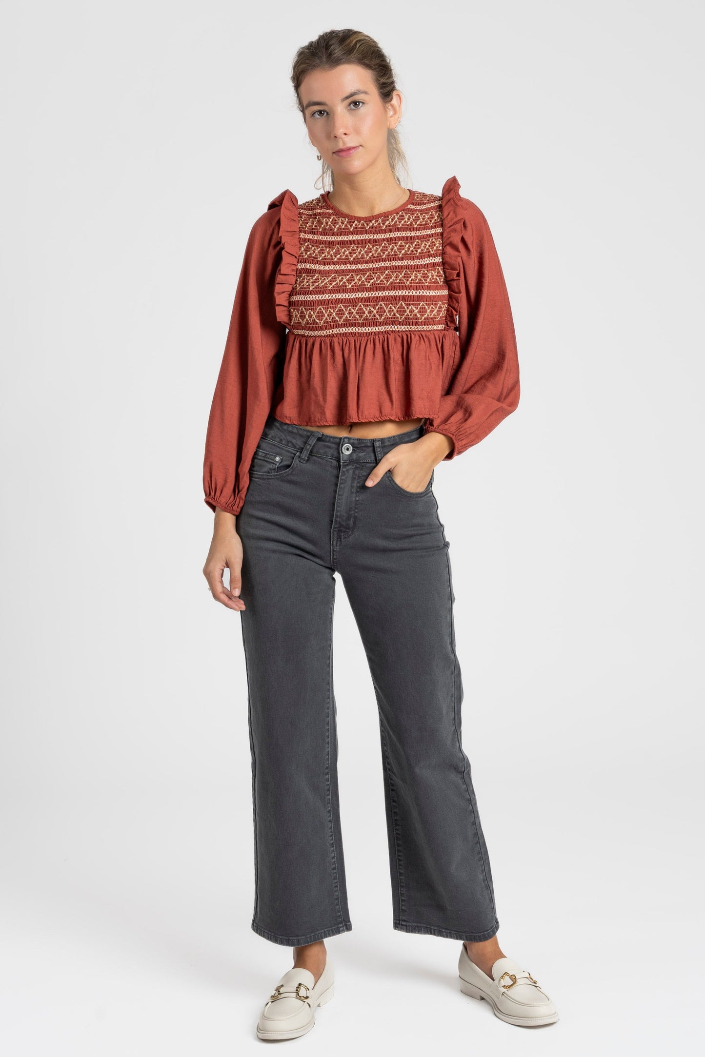 BLUSA ARMONIAS TEEN BORDADOS