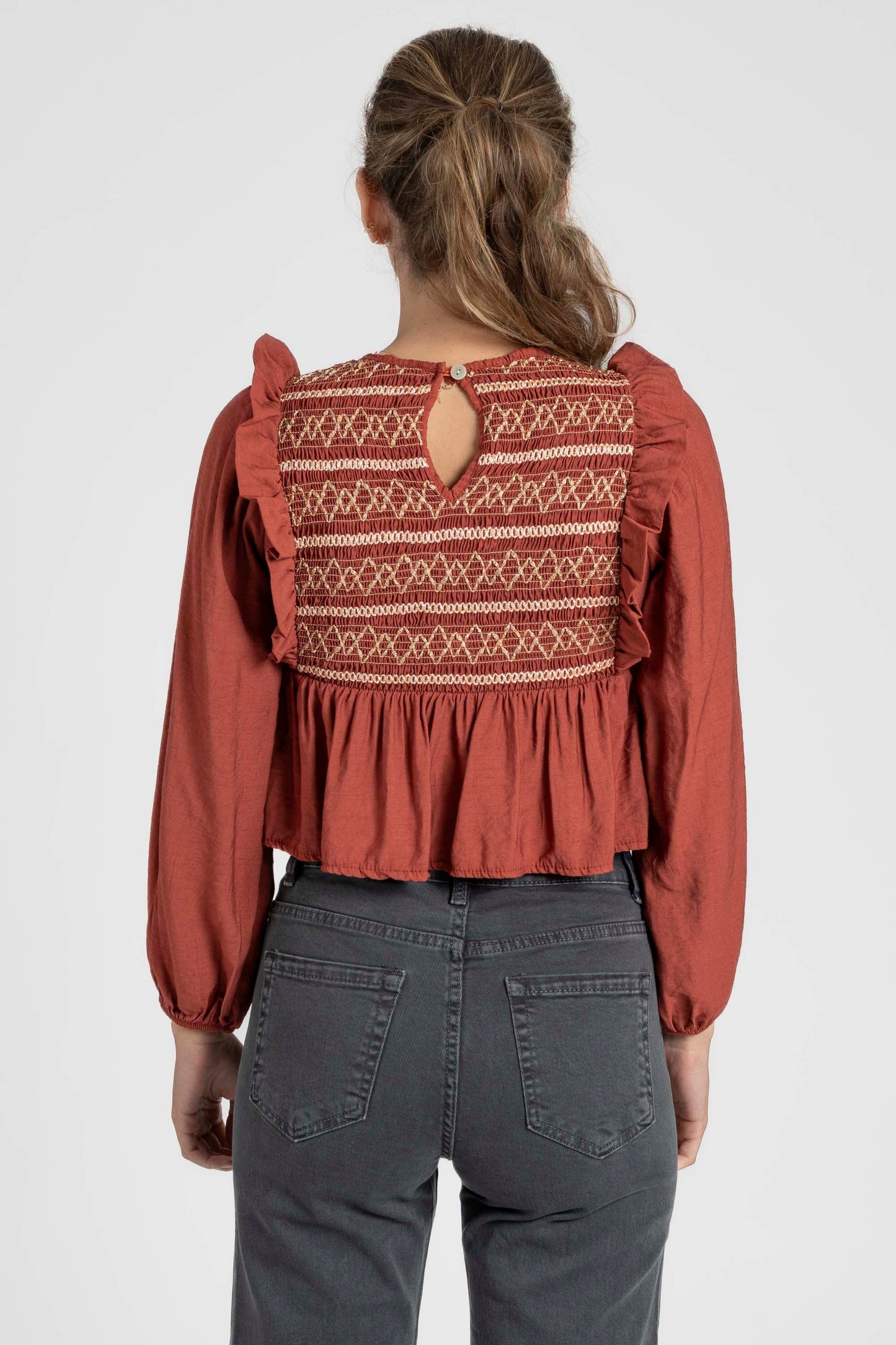 BLUSA ARMONIAS TEEN BORDADOS