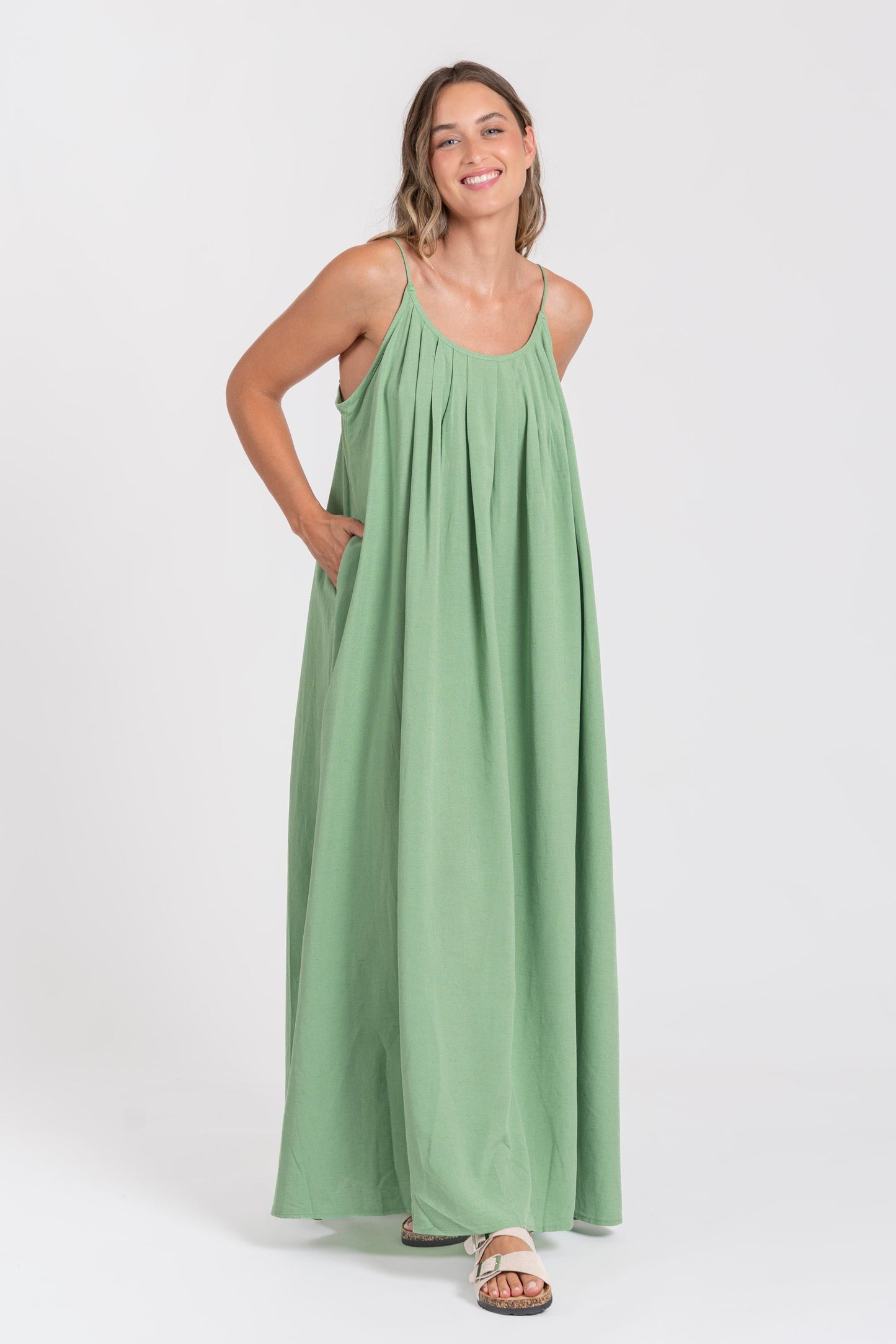 VESTIDO ARMONIAS LINO