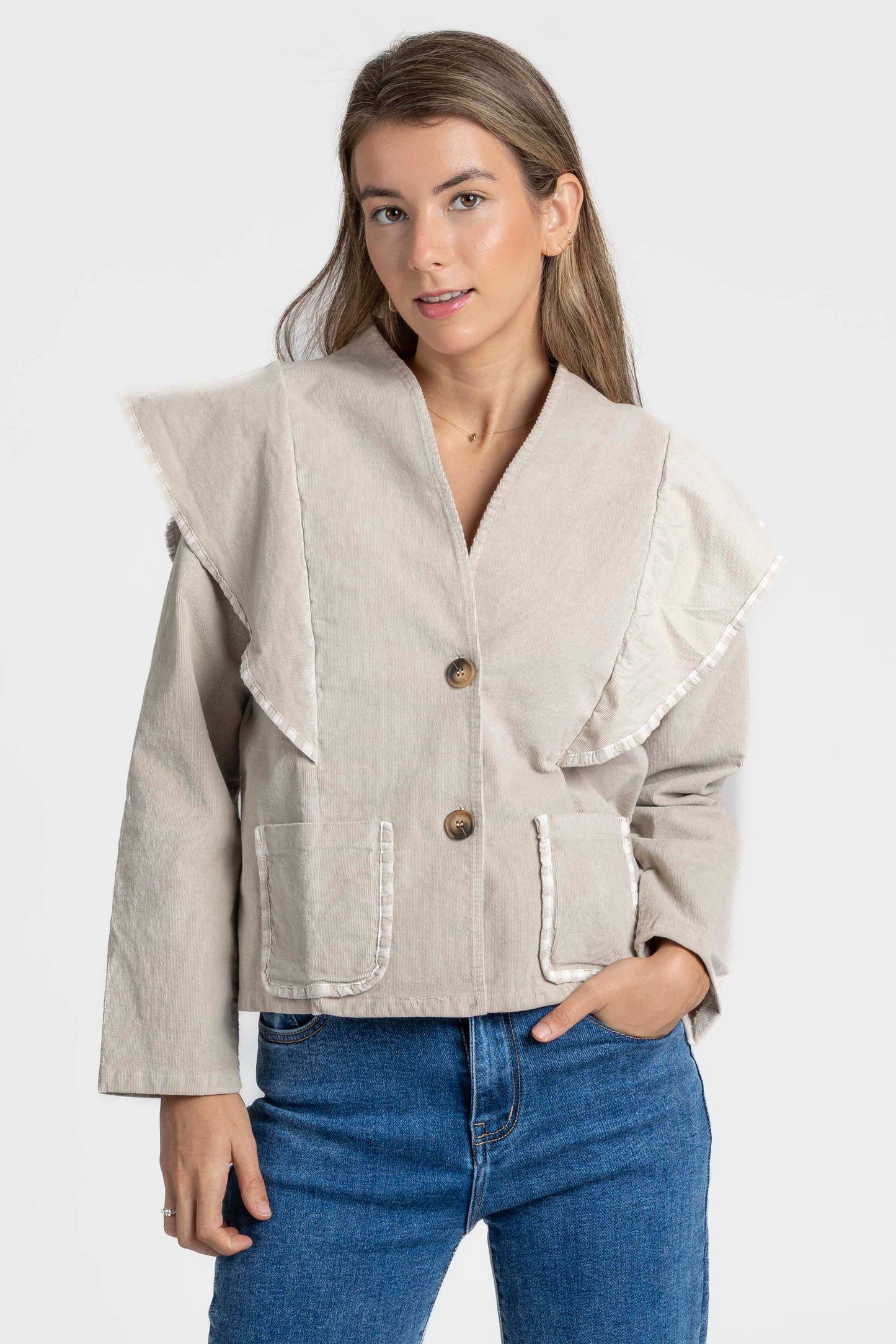 CHAQUETA ARMONIAS TEEN PANA