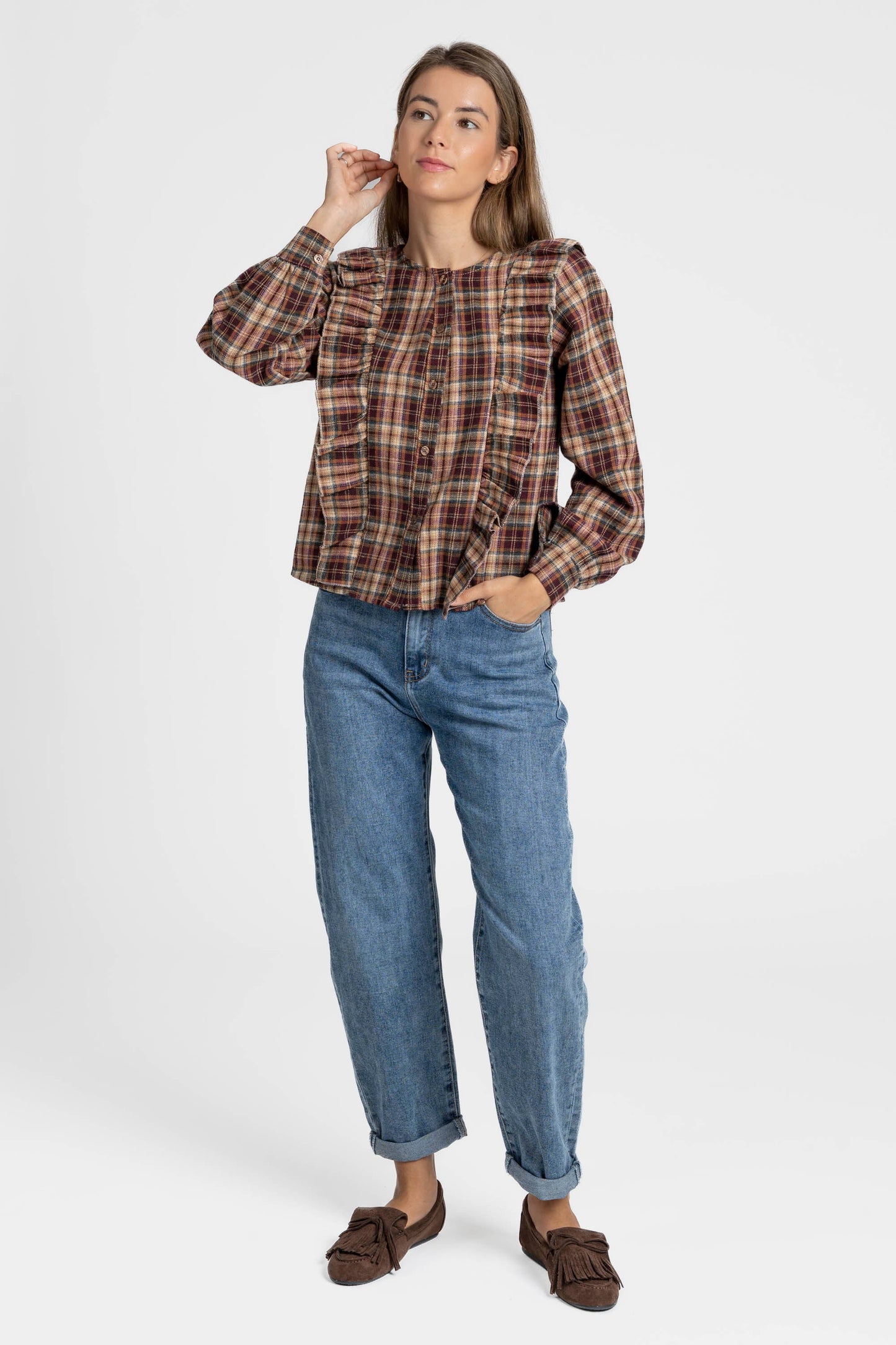 BLUSA ARMONIAS TEEN CUADROS