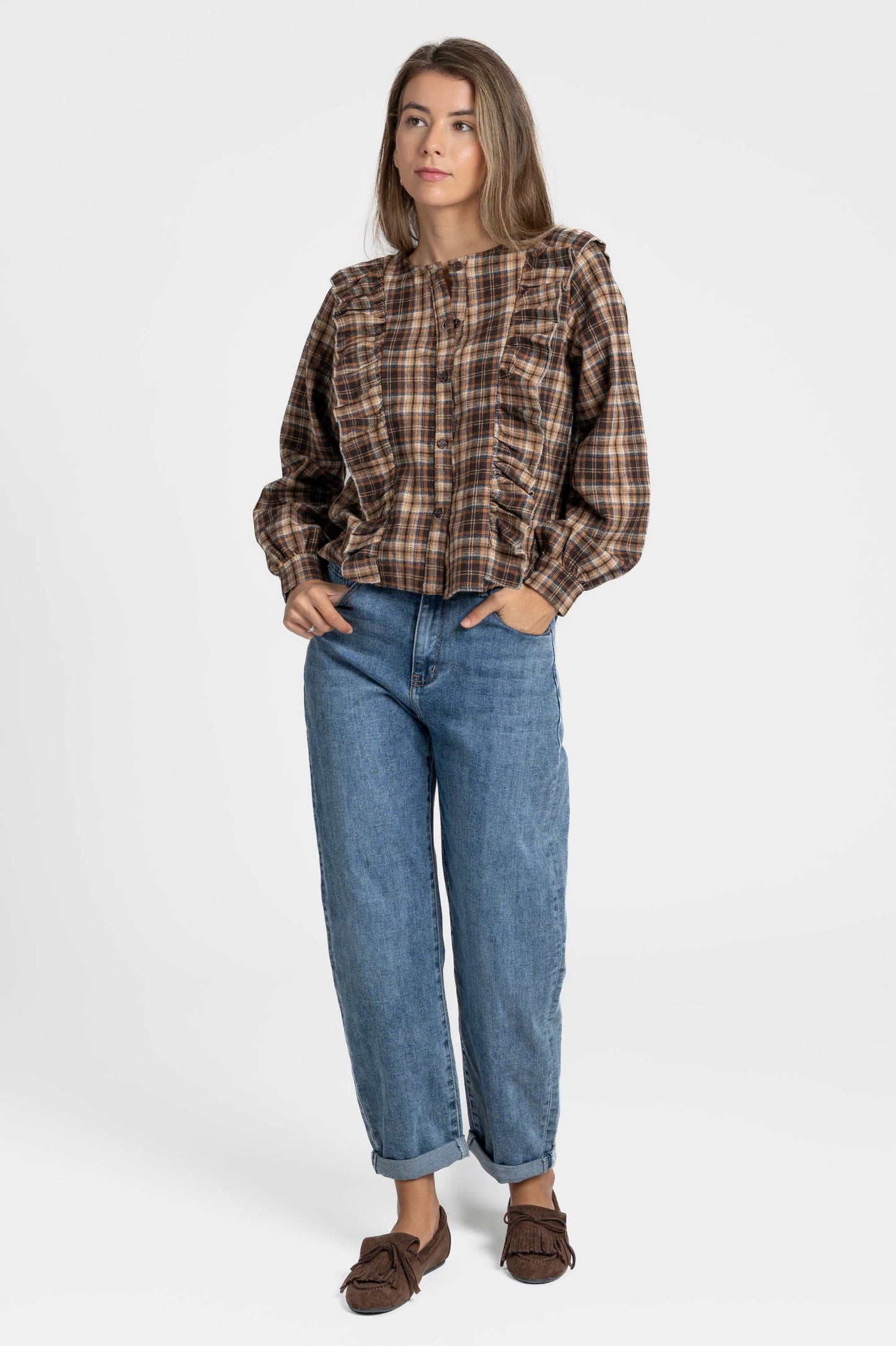 BLUSA ARMONIAS TEEN CUADROS