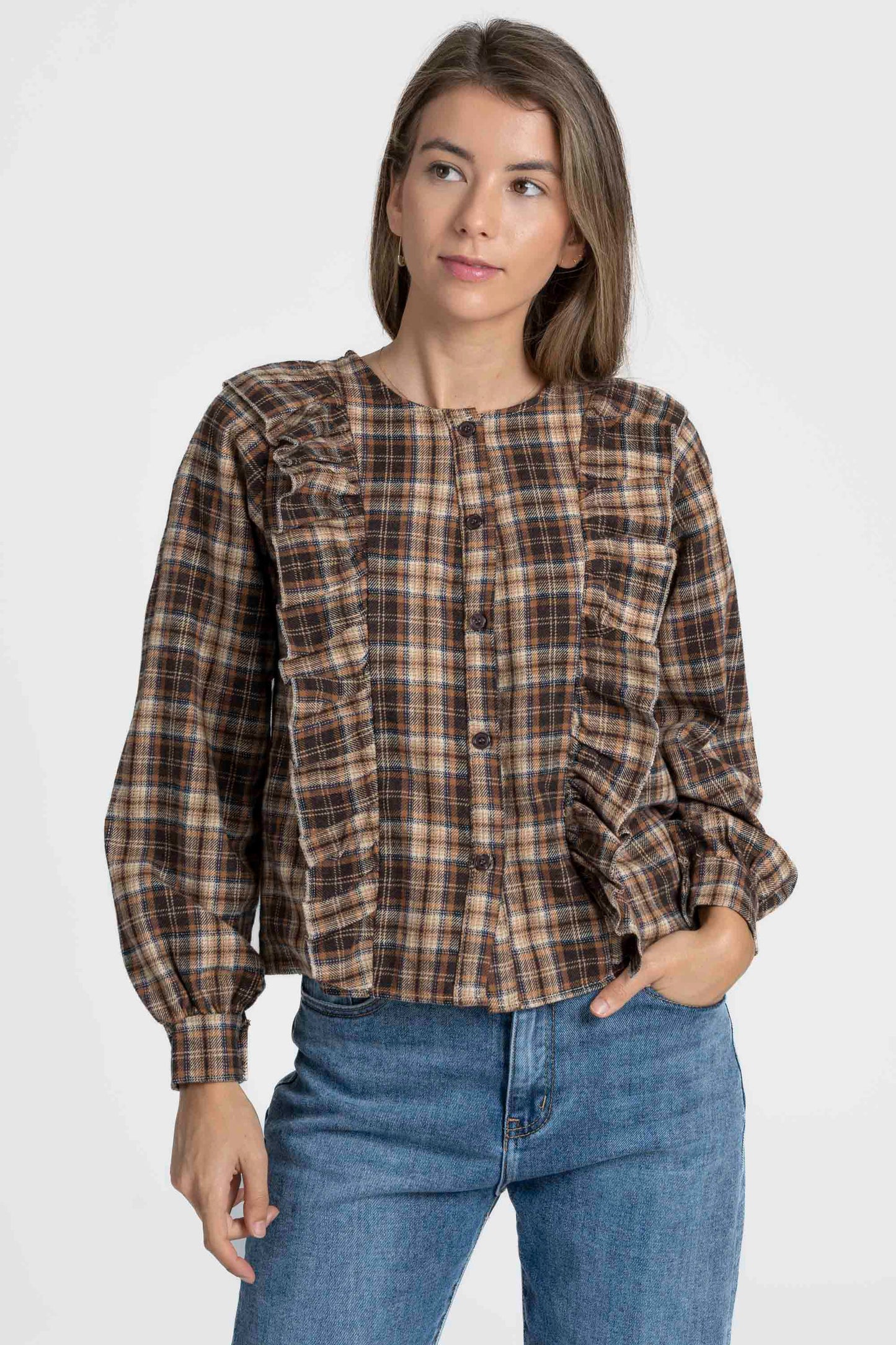 BLUSA ARMONIAS TEEN CUADROS