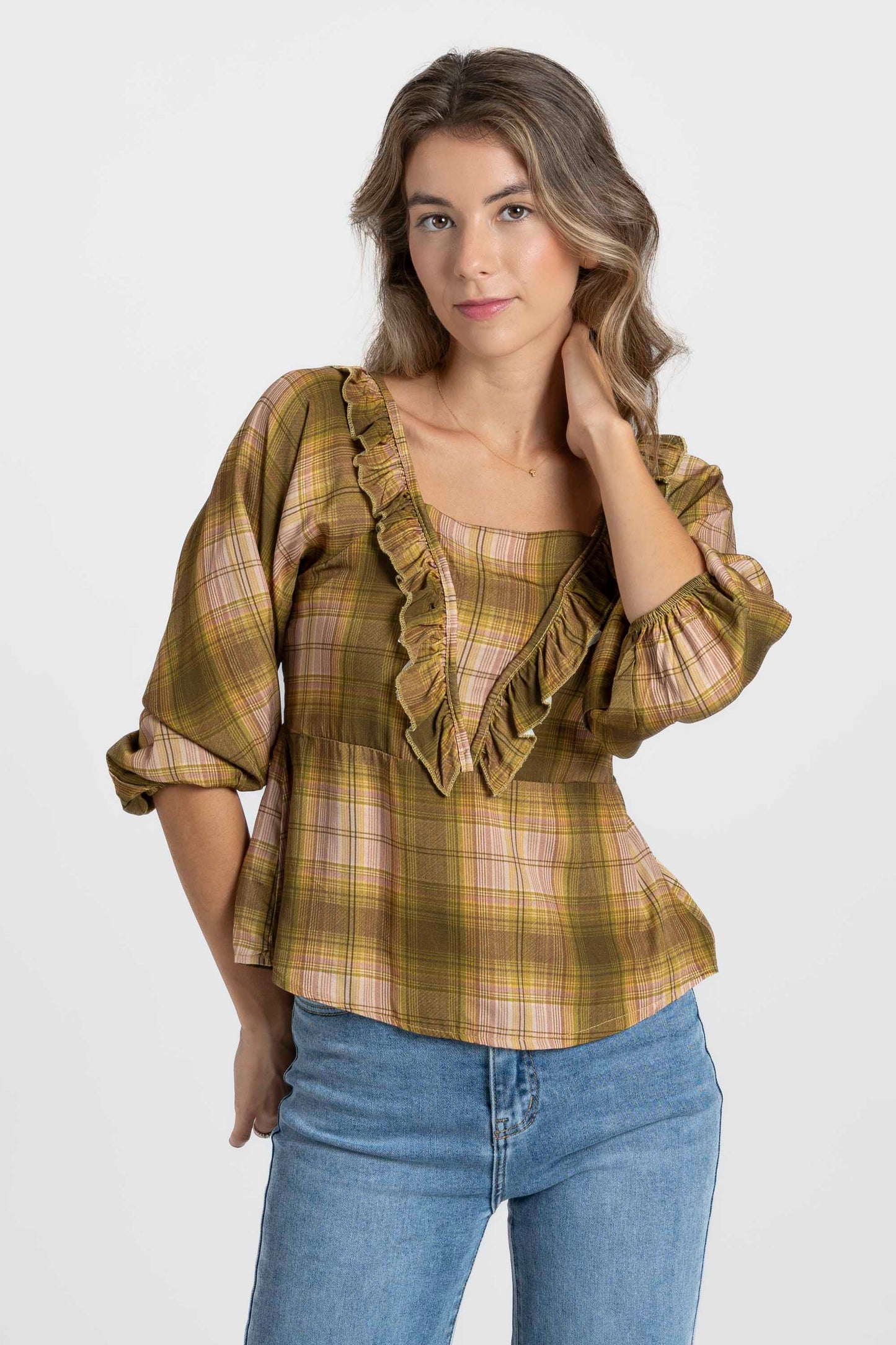 BLUSA ARMONIAS TEEN CUADROS