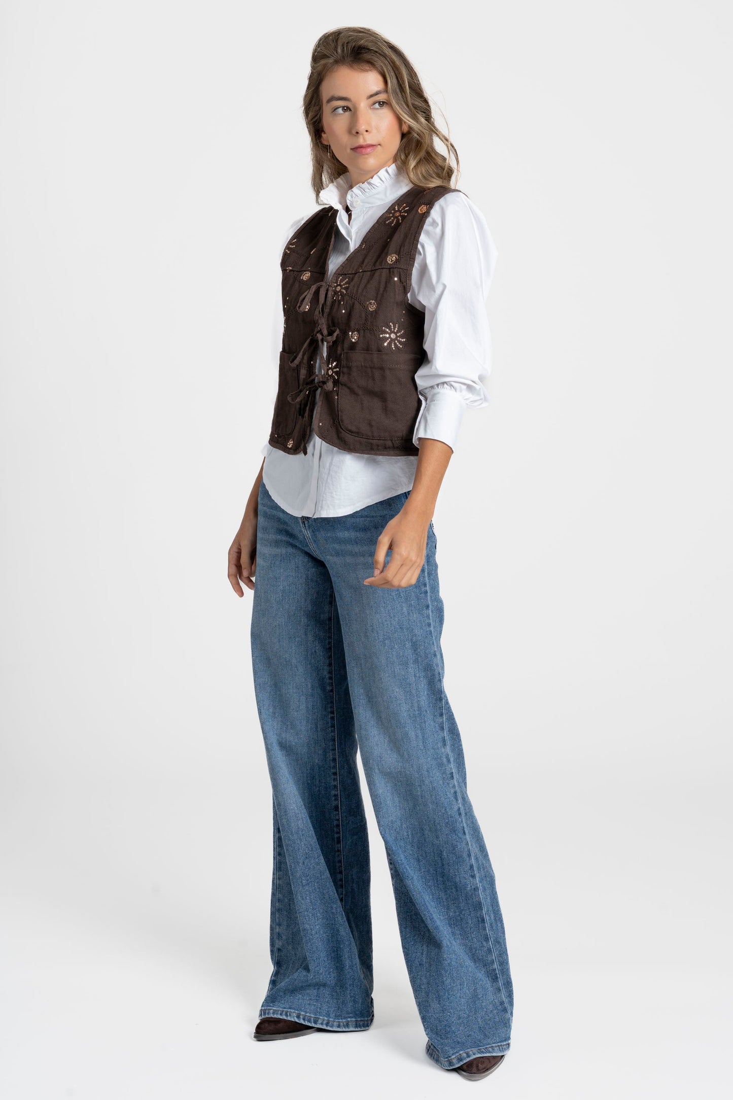 CHALECO ARMONIAS TEEN BRILLOS