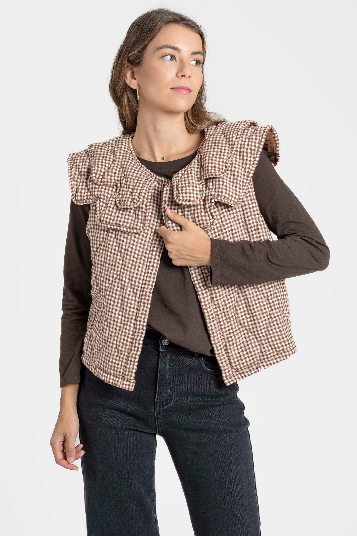 CHALECO ARMONIAS TEEN CUADROS