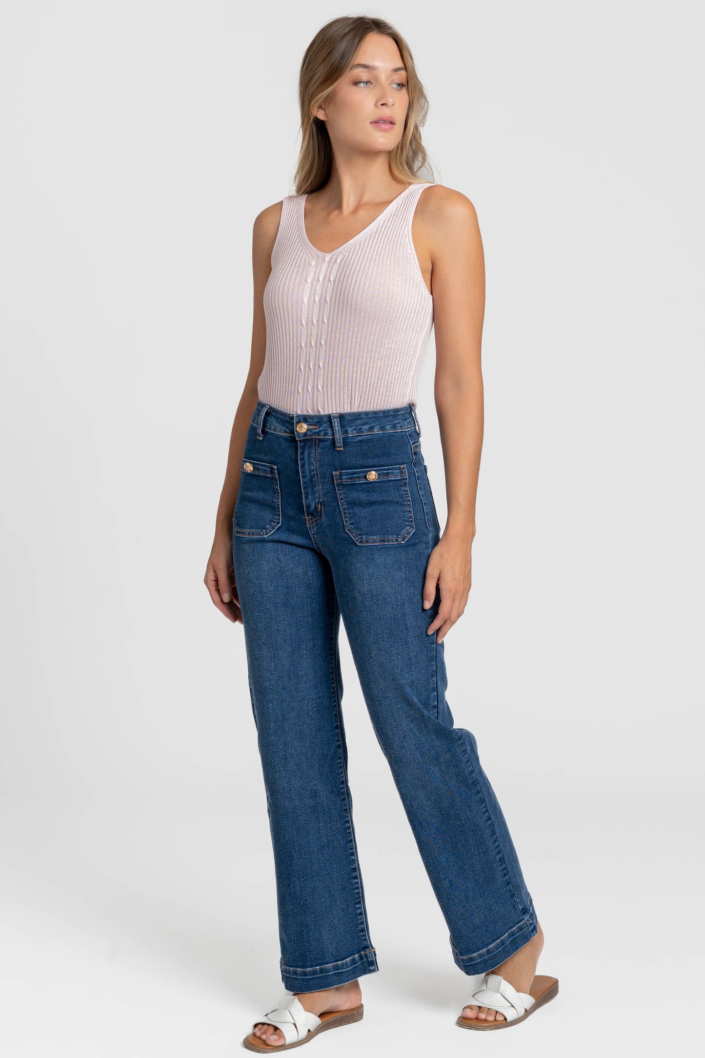 JEANS ARMONIAS BOTÓN