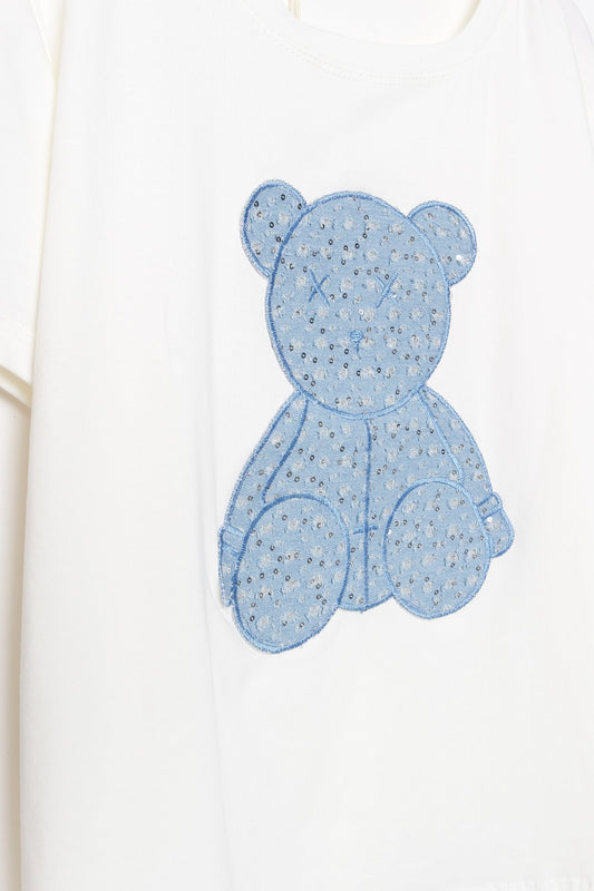 CAMISETA ARMONIAS OSO DENIM