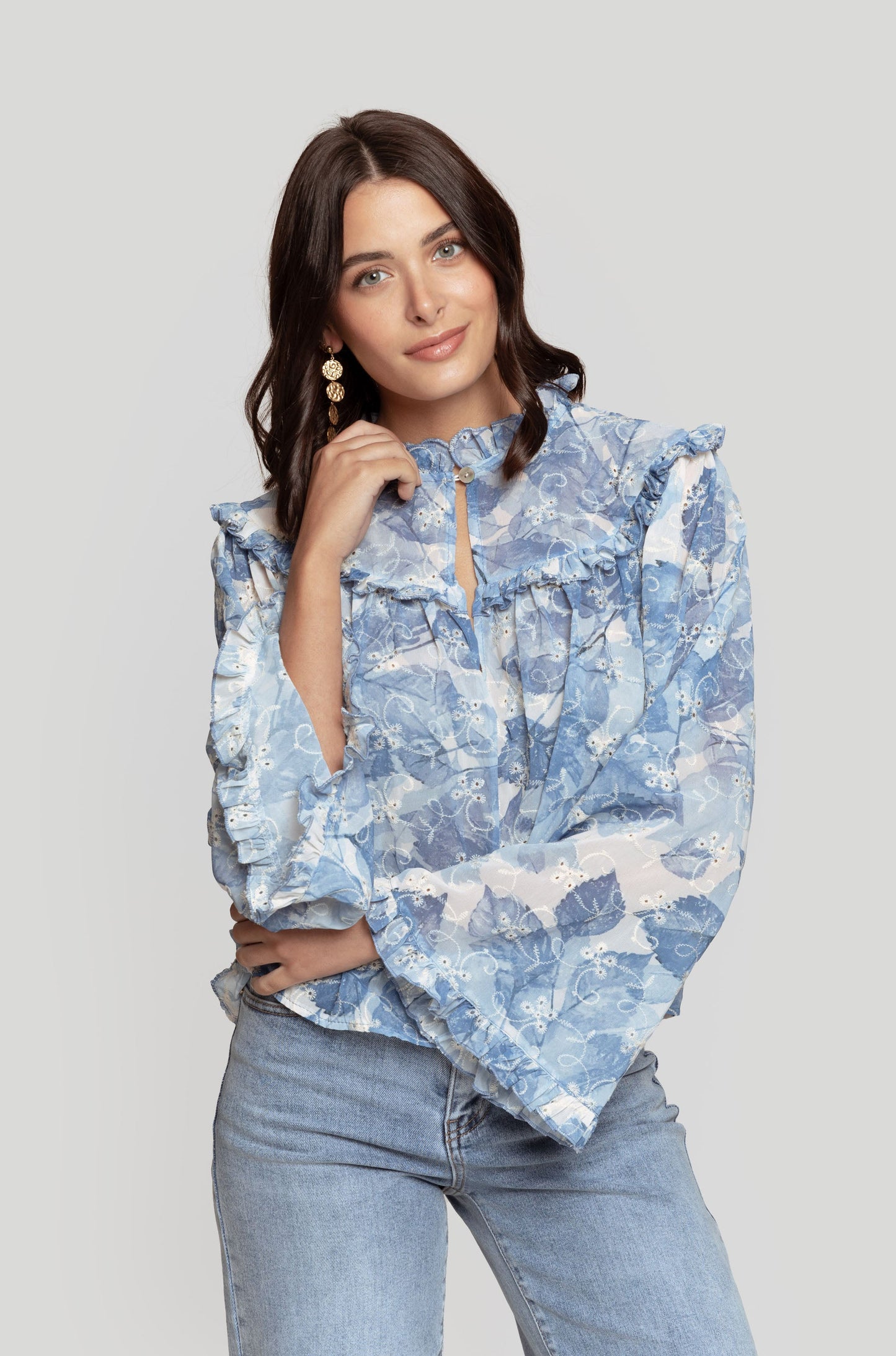 BLUSA ARMONIAS ESTAMPADA