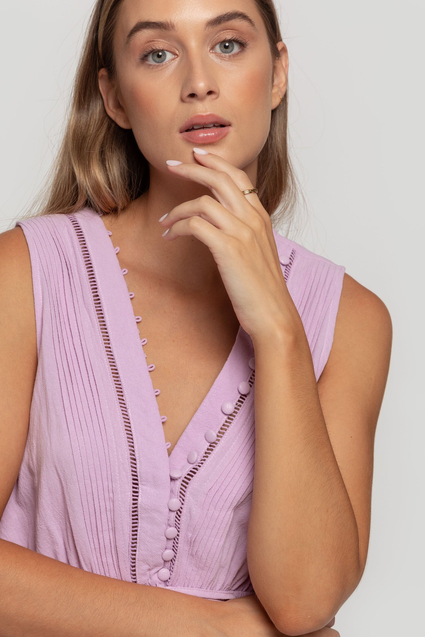 VESTIDO ARMONIAS BOTONES