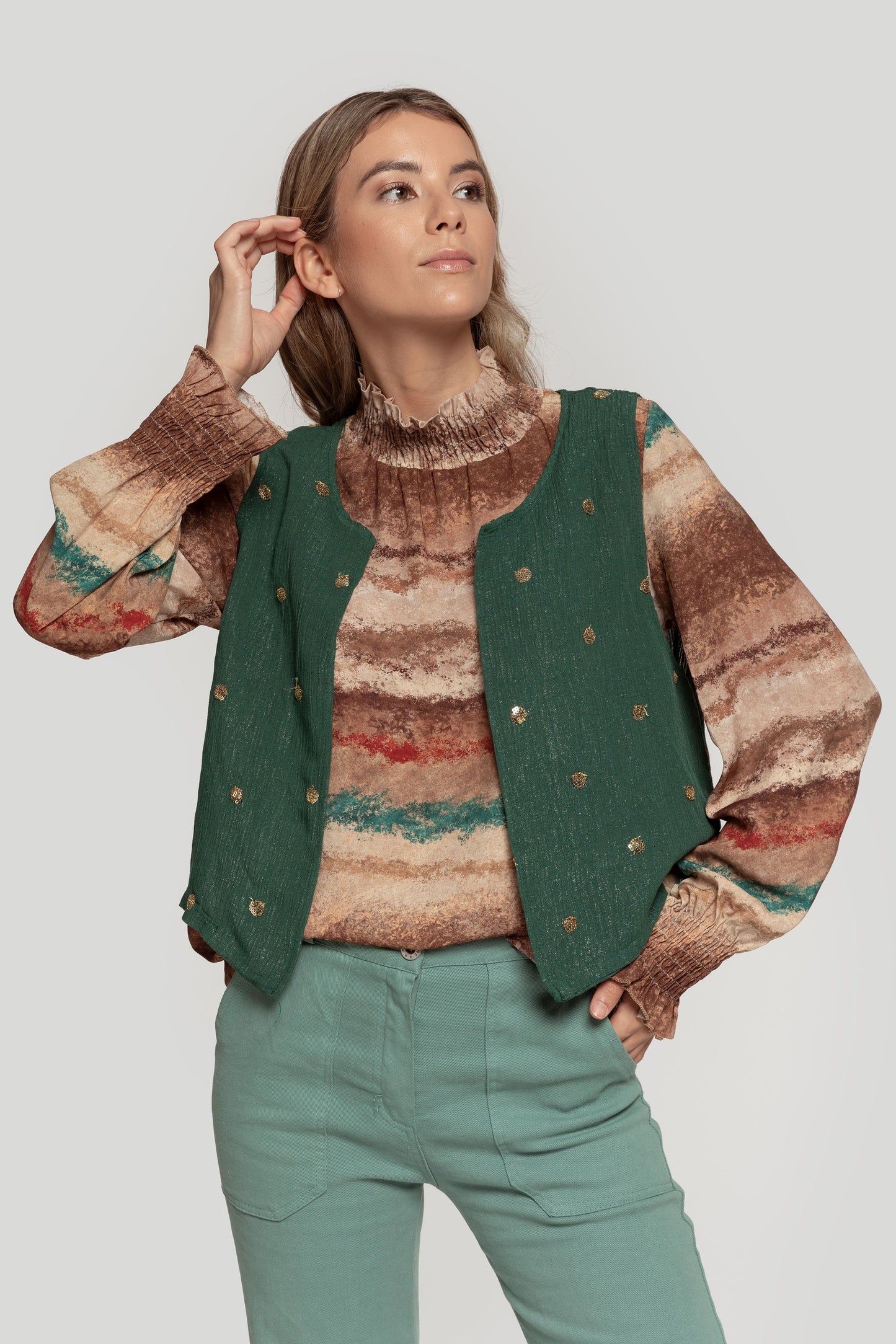 CHALECO MASSIMA GRAZIA BRILLOS