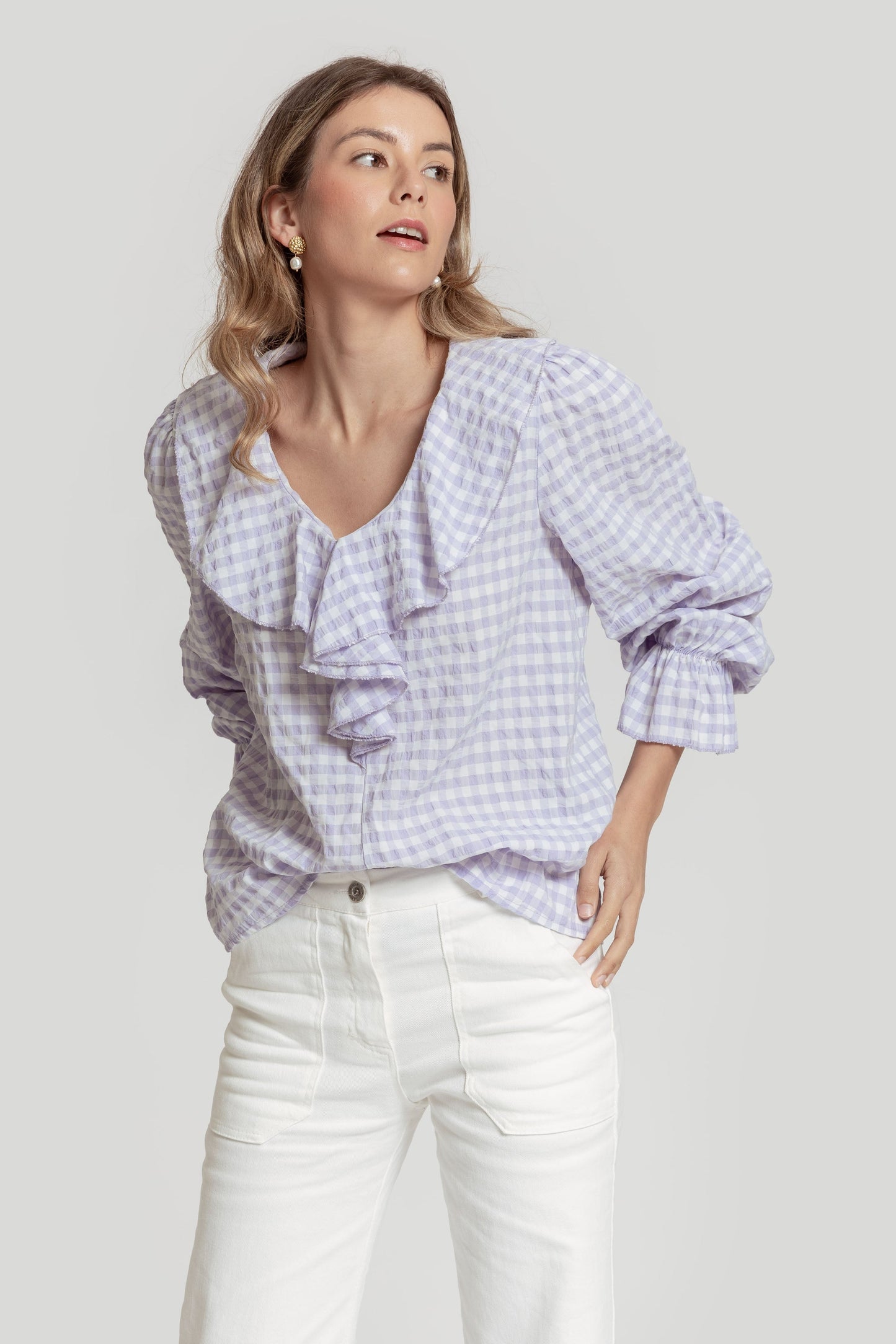 BLUSA MASSIMA GRAZIA VOLANTE