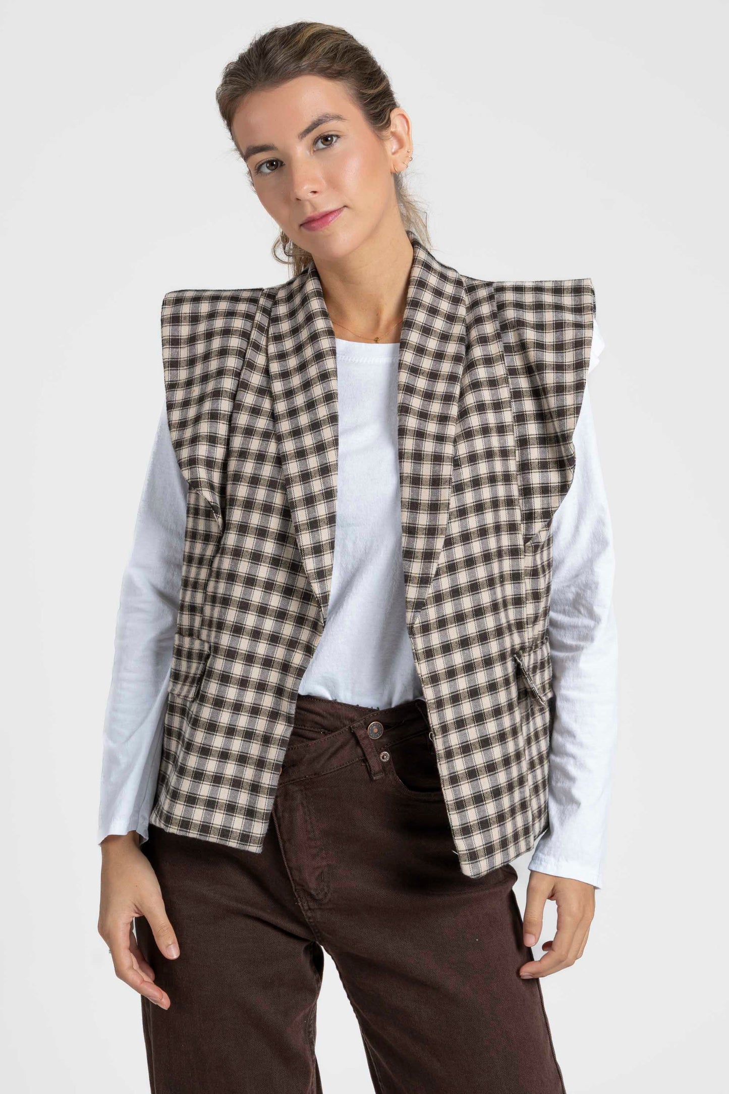 CHALECO ARMONIAS TEEN CUADROS