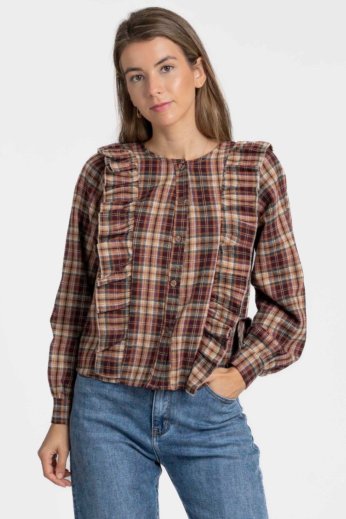 BLUSA ARMONIAS TEEN CUADROS