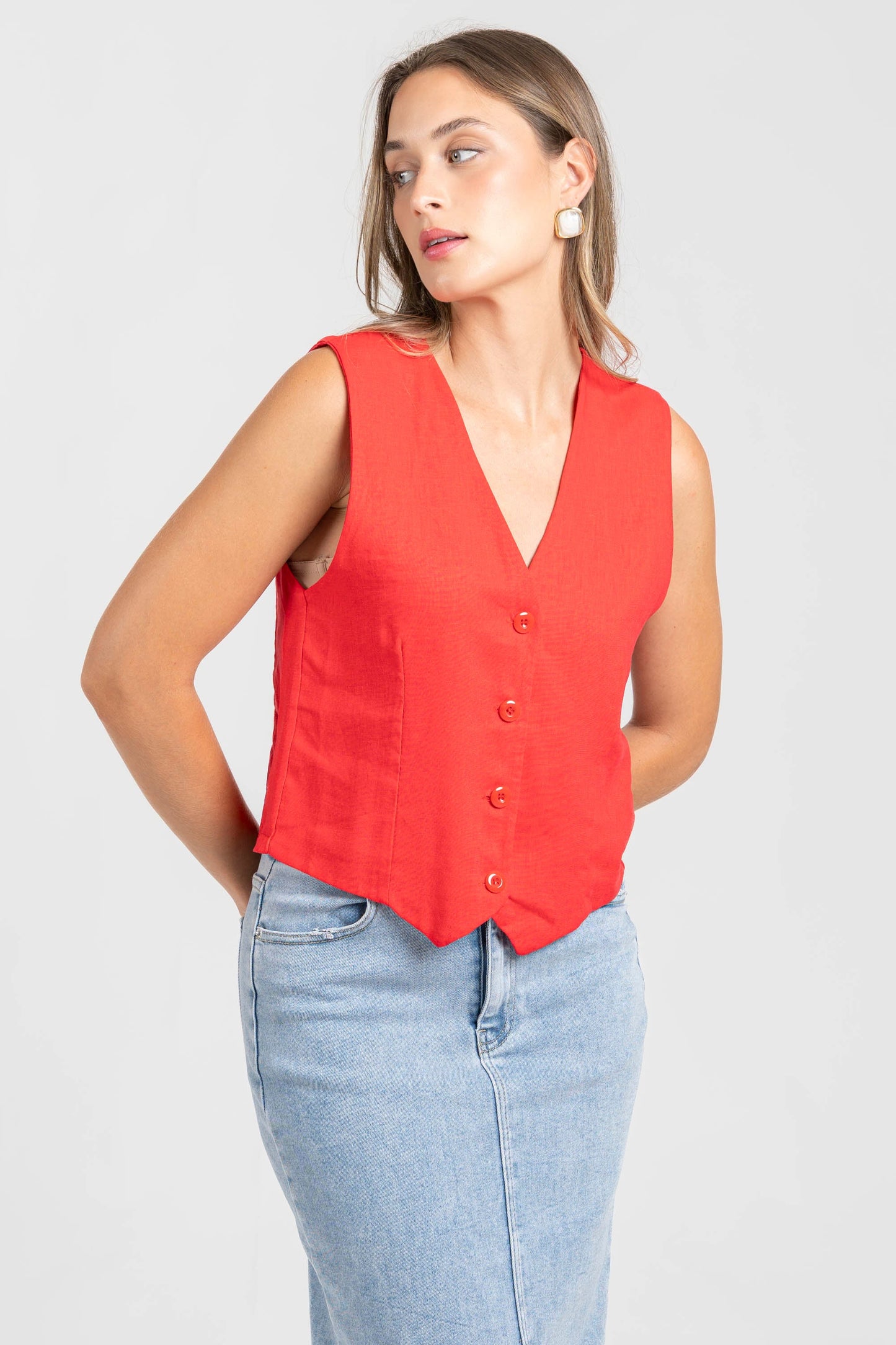 CHALECO ARMONIAS LINO