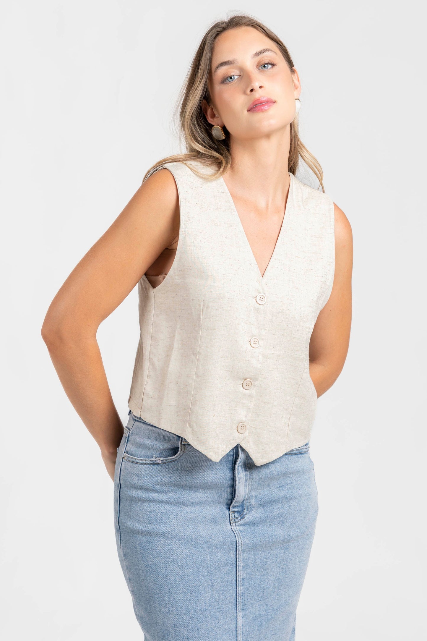 CHALECO ARMONIAS LINO