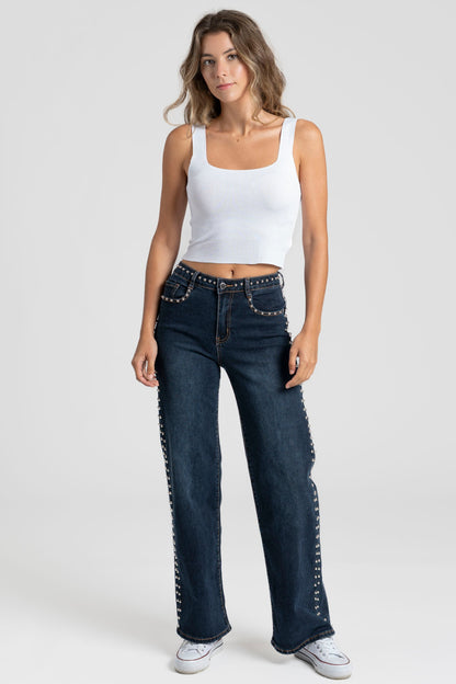 JEANS ARMONIAS TEEN TACHUELAS