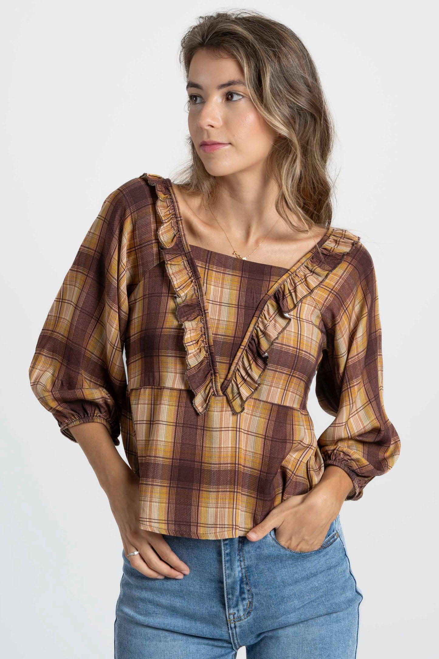 BLUSA ARMONIAS TEEN CUADROS