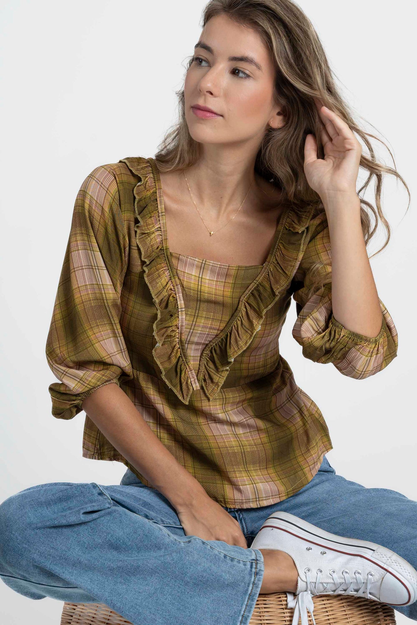 BLUSA ARMONIAS TEEN CUADROS
