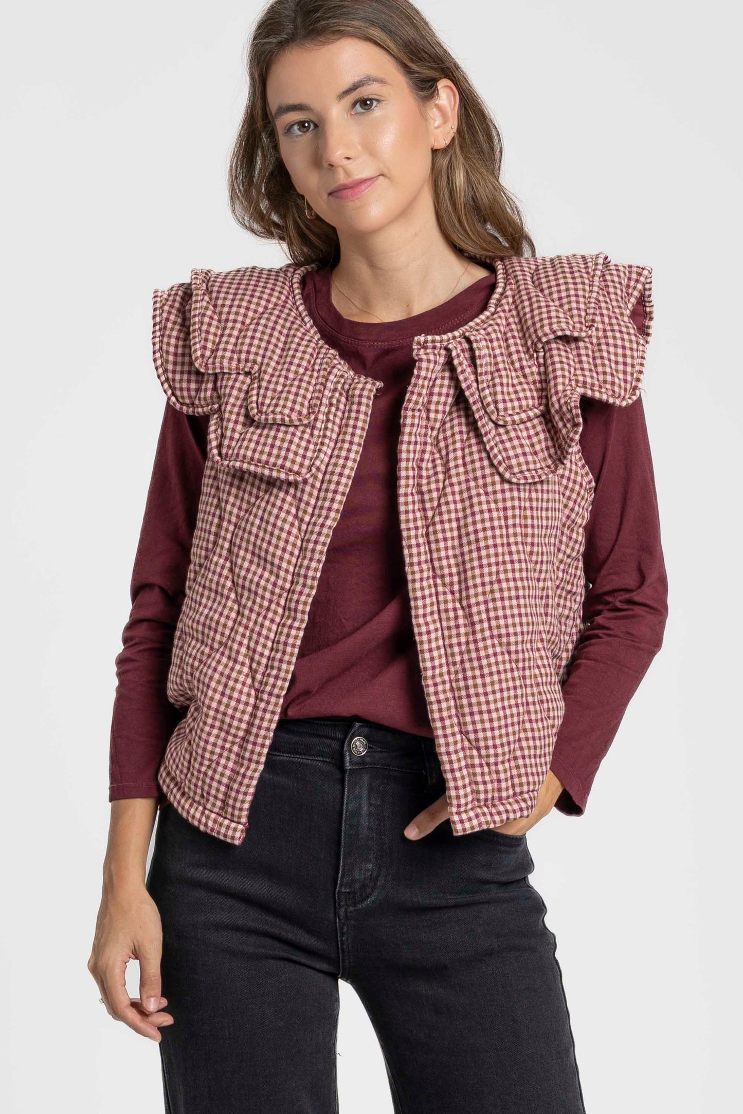 CHALECO ARMONIAS TEEN CUADROS