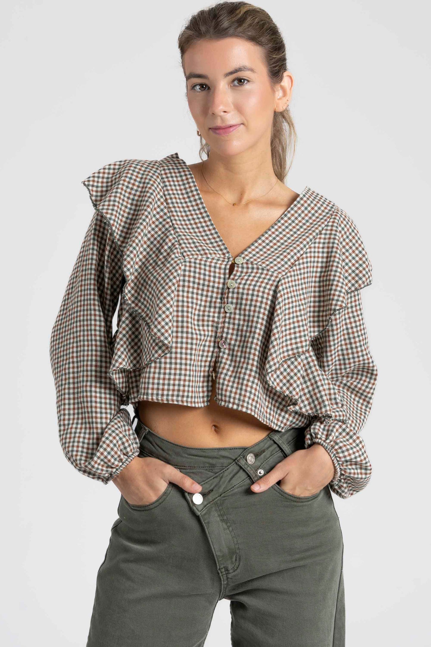 BLUSA ARMONIAS TEEN VOLANTES