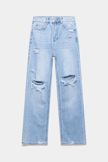 JEANS LAULIA WIDE LEG ROTOS