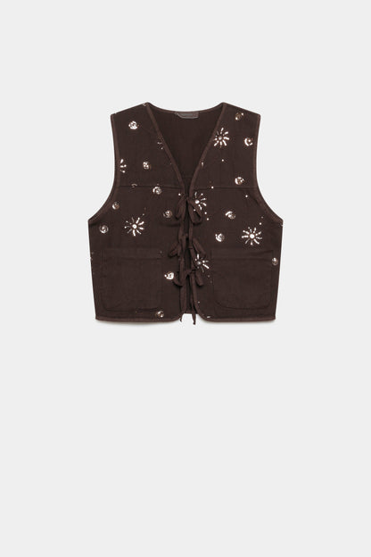 CHALECO ARMONIAS TEEN BRILLOS
