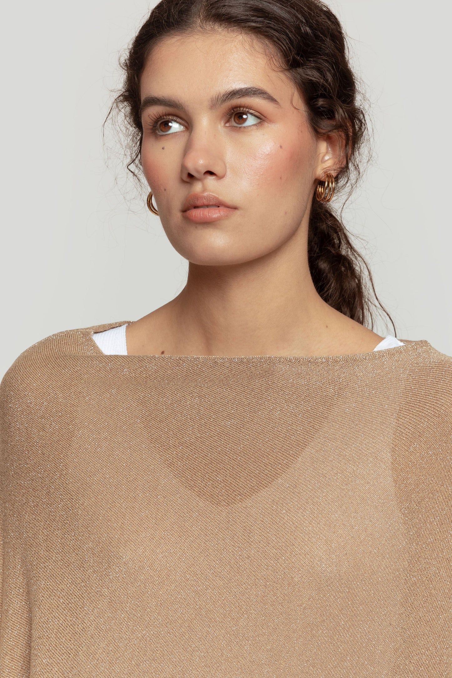 PONCHO ARMONIAS TEEN BRILLO