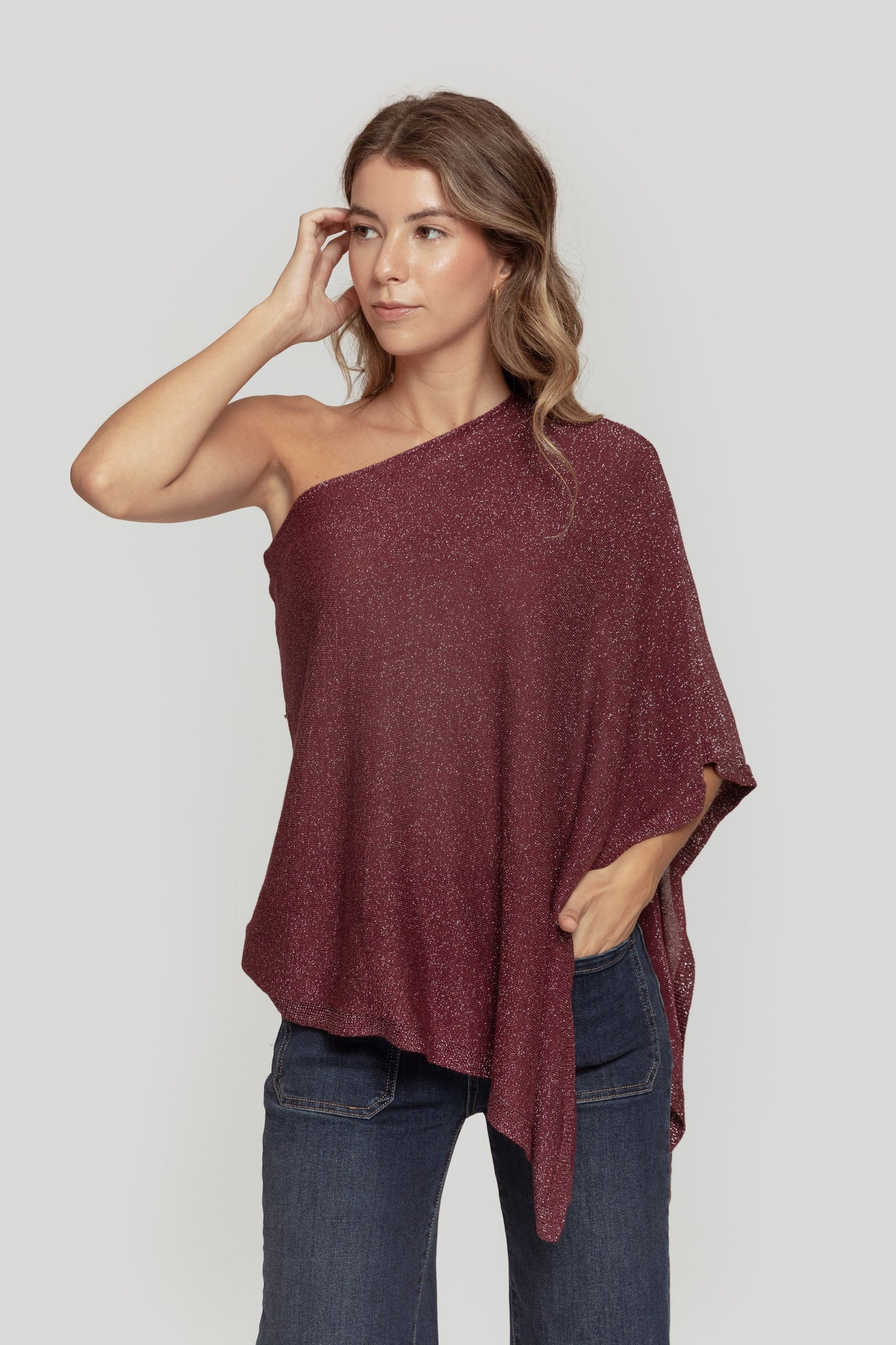 PONCHO ARMONIAS TEEN BRILLO